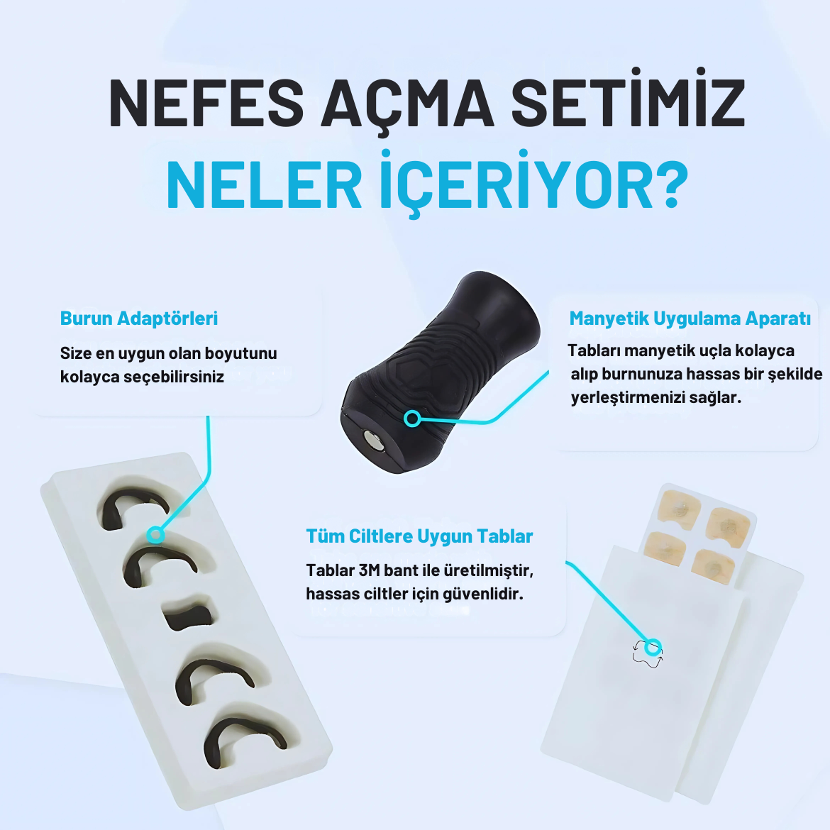 Nasal.fit®  Manyetik Nasal Nefes Açma Seti